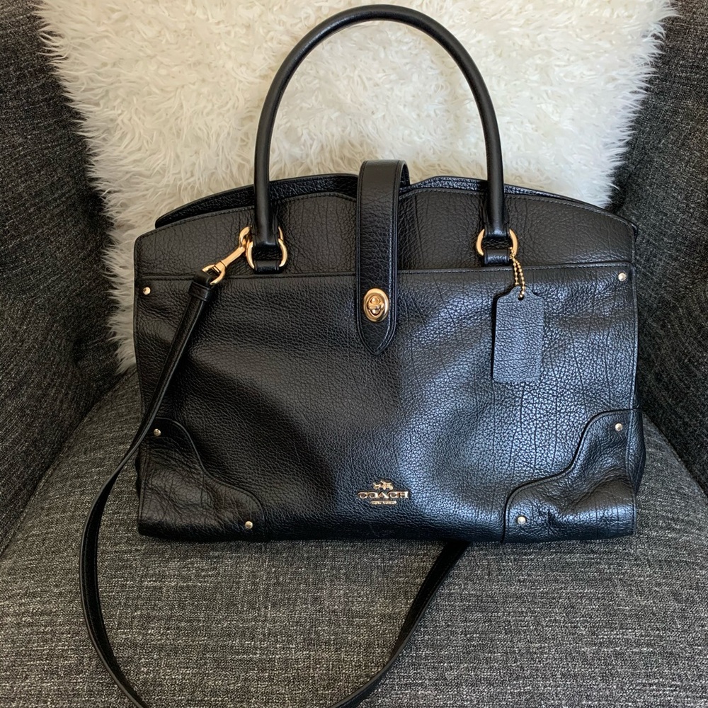 Coach satchel crossbody black